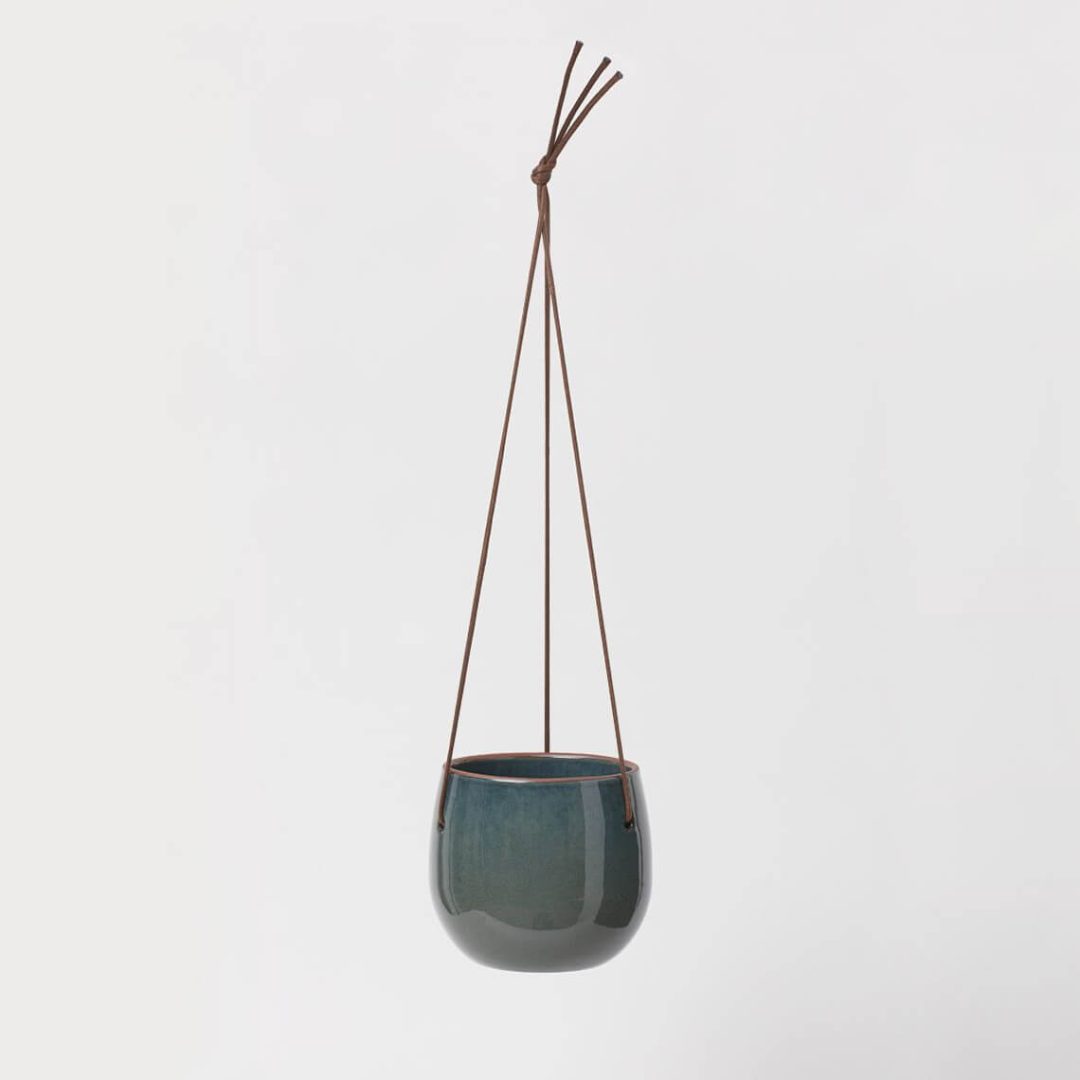 Glazed Ceramic Hanging Pot - Image 2